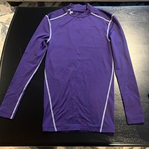 Purple adult small under armour long sleeve cold gear.